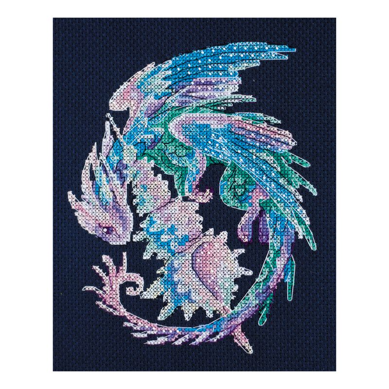 DIY Cross Stitch Kit "Baby dragon" 6.9"x6.9"