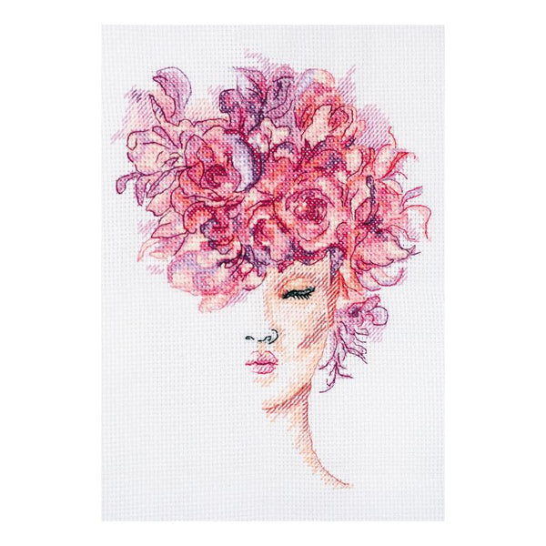 DIY Cross Stitch Kit "Flower grace" 5.9"x7.1"