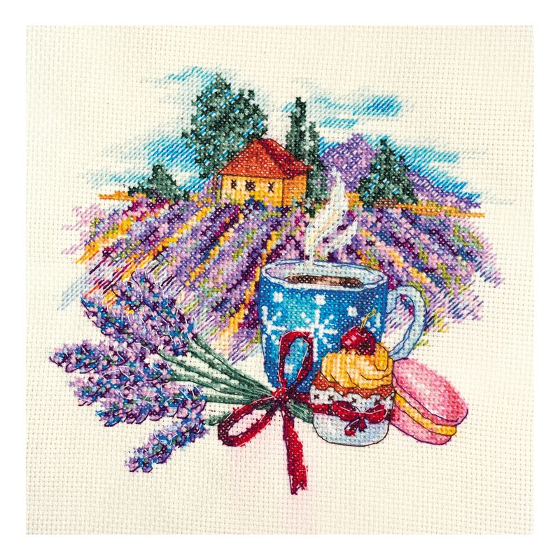 DIY Cross Stitch Kit "Provence morning" 7.1"x6.7"