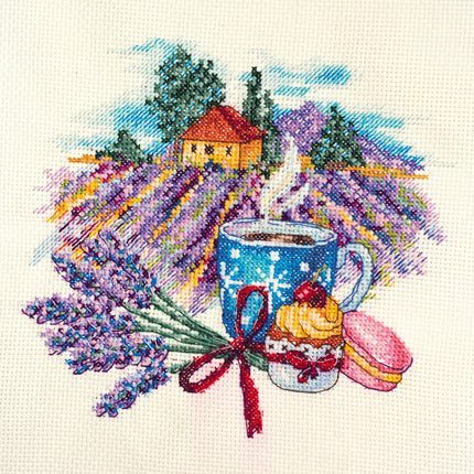 DIY Cross Stitch Kit "Provence morning" 7.1"x6.7"