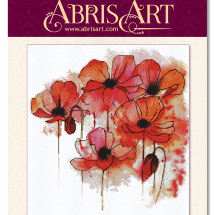 DIY Cross Stitch Kit "Watercolor fantasy" 11.0x11.0 in