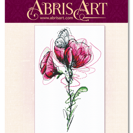 DIY Cross Stitch Kit "In the world of colors" 7.1x11.0 in