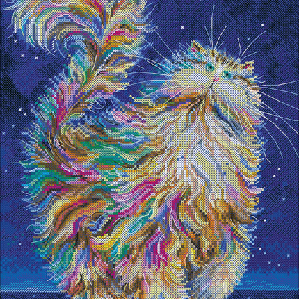 DIY Cross Stitch Kit "A star is falling" 9.1x13.8 in