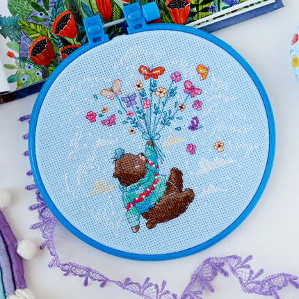 Counted Cross Stitch Kit "Did they fly?"