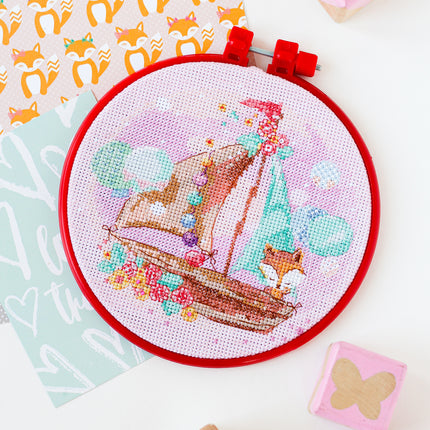 Counted Cross Stitch Kit "Under sail"