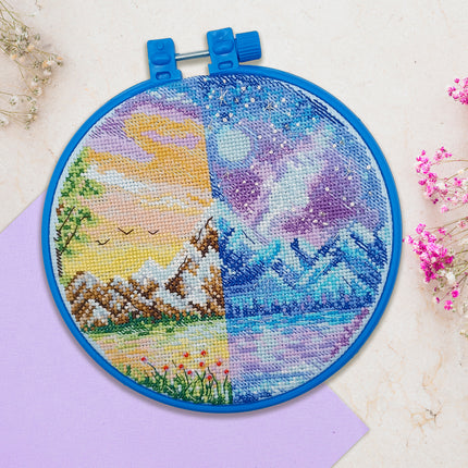 Counted Cross Stitch Kit "Noon and midnight"