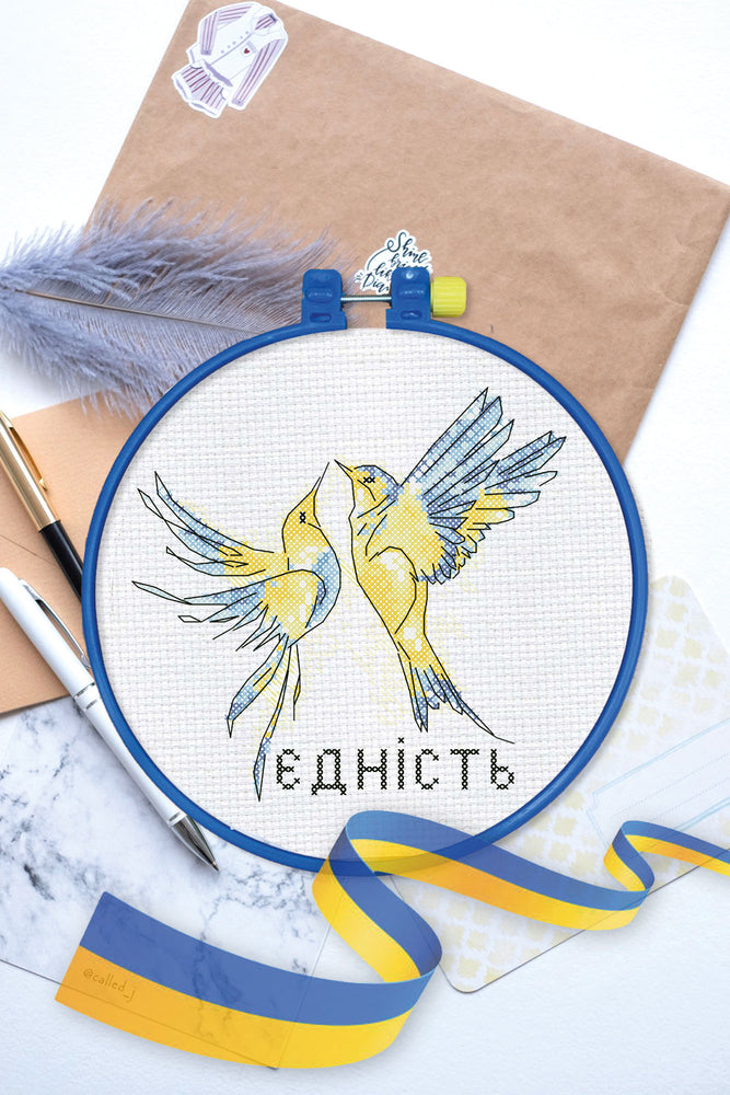 Counted Cross Stitch Kit "Cross-stitch kits Symbol of peace"