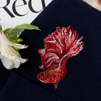 Cross stitch patch kit "Red gold-1"