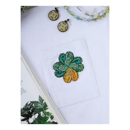 Cross stitch patch kit "Good luck leaf-1"