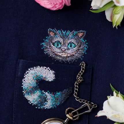 Cross stitch patch kit "Cheshire Cat-1"