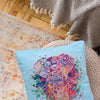 DIY Cross Stitch Pillow Kit "Elephant"