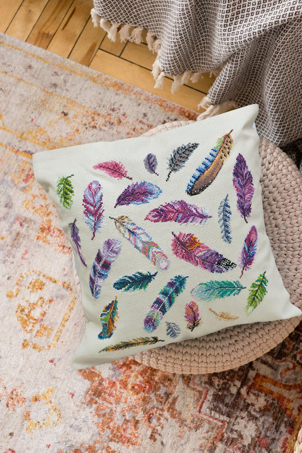 DIY Cross Stitch Pillow Kit 