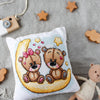 DIY Cross Stitch Pillow Kit "Good dreams"