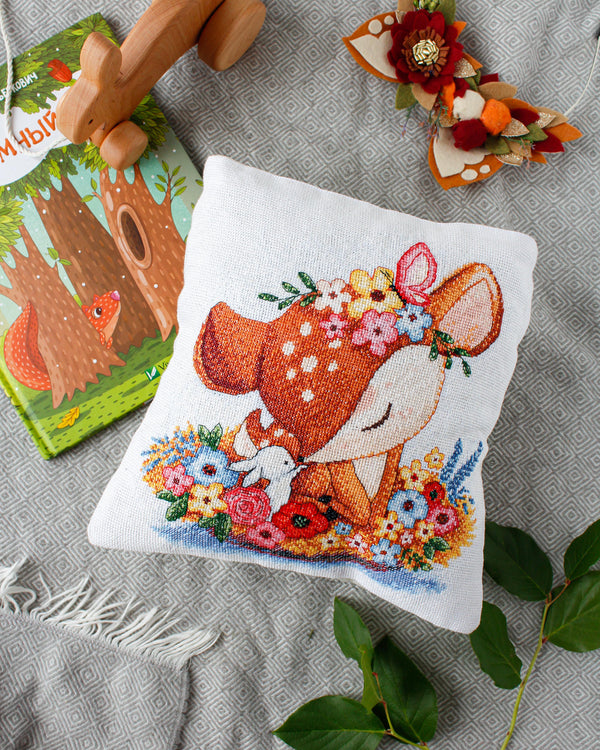 DIY Cross Stitch Pillow Kit 