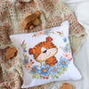 DIY Cross Stitch Pillow Kit "Tiger cub"
