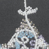 DIY Bead Embroidery Kit "Lace star"  5.9"x5.9" / 15.0x15.0 cm