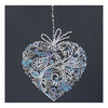 DIY Bead Embroidery Kit "Lace heart"  5.9"x5.9" / 15.0x15.0 cm