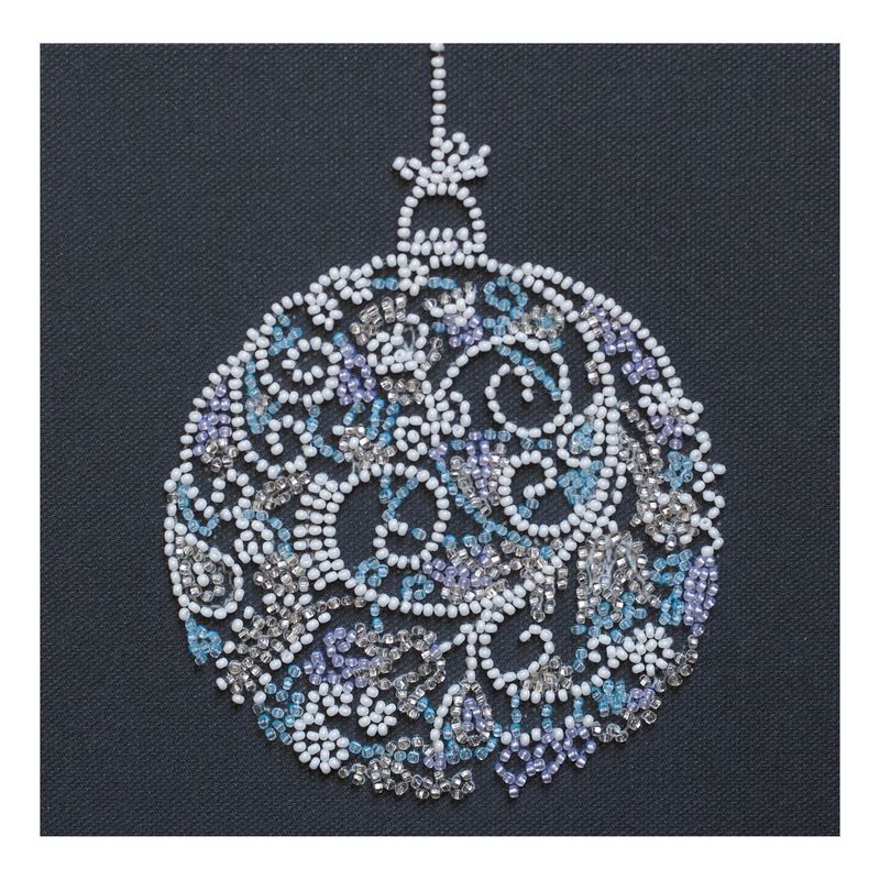 DIY Bead Embroidery Kit "Lace ball"  5.9"x5.9" / 15.0x15.0 cm