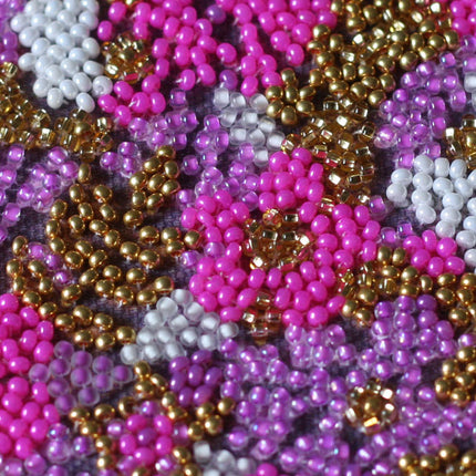 DIY Bead Embroidery Kit "Flower ball"  5.9"x5.9" / 15.0x15.0 cm