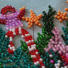 DIY Bead Embroidery Kit "Festive tea party"  5.9"x5.9" / 15.0x15.0 cm