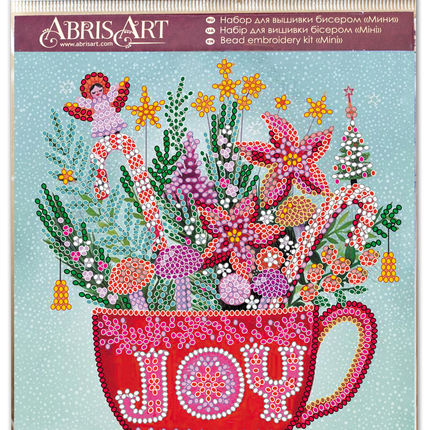 DIY Bead Embroidery Kit "Festive tea party"  5.9"x5.9" / 15.0x15.0 cm