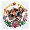 DIY Bead Embroidery Kit "Cheerful tiger"  5.9"x5.9" / 15.0x15.0 cm