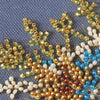 DIY Bead Embroidery Kit "Snow sparkles"  5.9"x5.9" / 15.0x15.0 cm