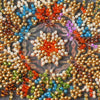 DIY Bead Embroidery Kit "Snow sparkles"  5.9"x5.9" / 15.0x15.0 cm