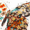 DIY Bead Embroidery Kit "Tigre wings"  5.9"x5.9" / 15.0x15.0 cm