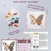 DIY Bead Embroidery Kit "Tigre wings"  5.9"x5.9" / 15.0x15.0 cm