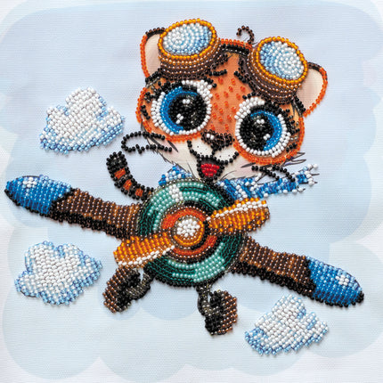 DIY Bead Embroidery Kit "With the wind!"