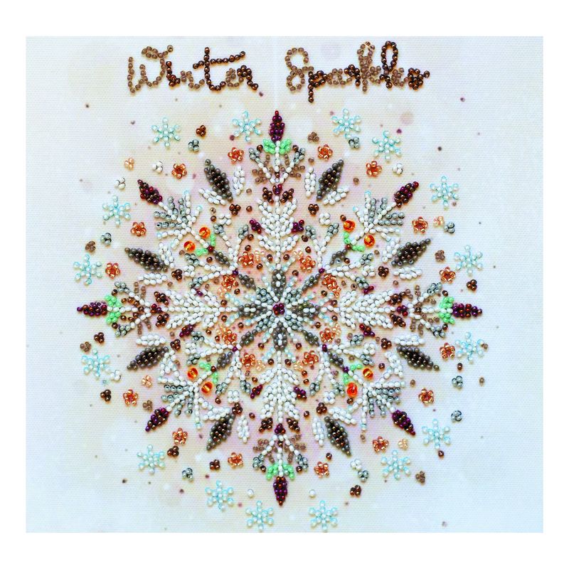 DIY Bead Embroidery Kit "Snowing"