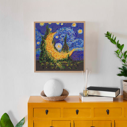 DIY Bead Embroidery Kit "Cypress moon"