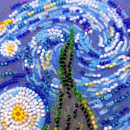 DIY Bead Embroidery Kit "Cypress moon"