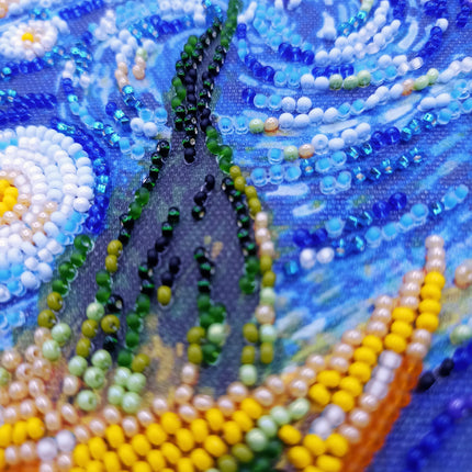 DIY Bead Embroidery Kit "Cypress moon"