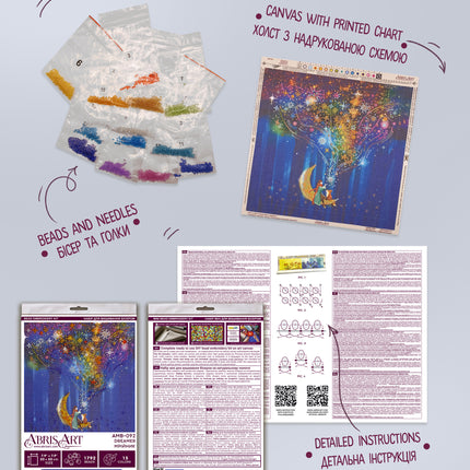 DIY Bead Embroidery Kit "Dreamer"