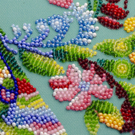 DIY Bead Embroidery Kit "Spring bird"