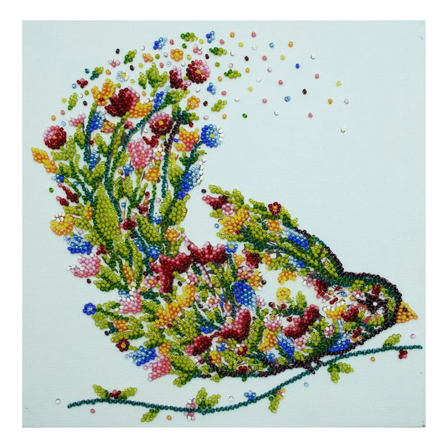 DIY Bead Embroidery Kit "A singing bird"