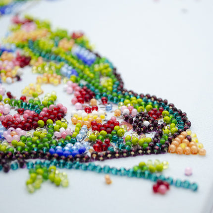 DIY Bead Embroidery Kit "A singing bird"