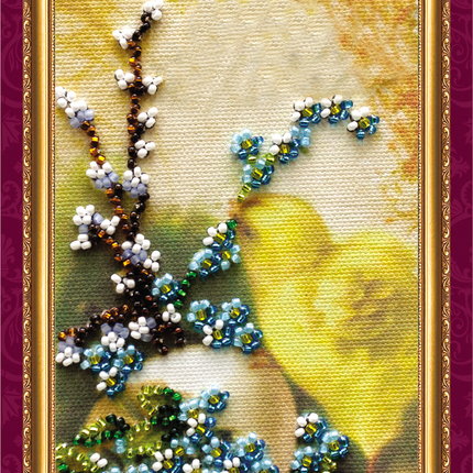 DIY Bead embroidery postcard kit "Easter – 1"