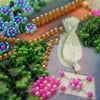 DIY Bead embroidery postcard kit "With love – 1"