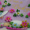 DIY Bead embroidery postcard kit "Happy Birthday – 2"