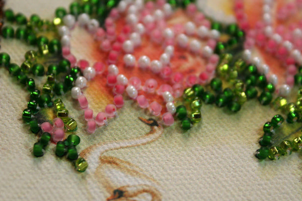 DIY Bead embroidery postcard kit 