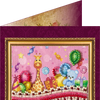 DIY Bead embroidery postcard kit "Daughter's birthday – 1"
