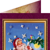 DIY Bead embroidery postcard kit "Happy New Year – 4"