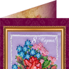 DIY Bead embroidery postcard kit "Happy 8th of March (Women's Day) – 5"