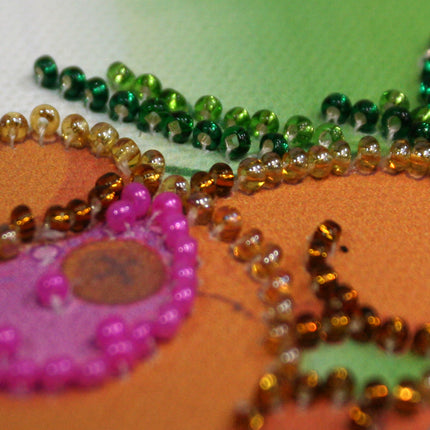 DIY Bead embroidery postcard kit "Happy 8th of March (Women's Day) – 6"