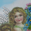 DIY Bead embroidery postcard kit "Happy Angel Day – 2"