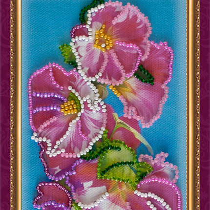 DIY Bead embroidery postcard kit "Congratulations – 14"