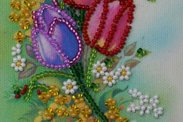 DIY Bead embroidery postcard kit 